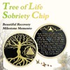 36 Year Sobriety Chip Tree of Life AA Medallion Recovery