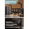Menz Premium Door Coat Rack - Black Door Hook Rail