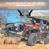 Upper Windshield 42" Inch LED Light Bar Mounting Brackets Compatible