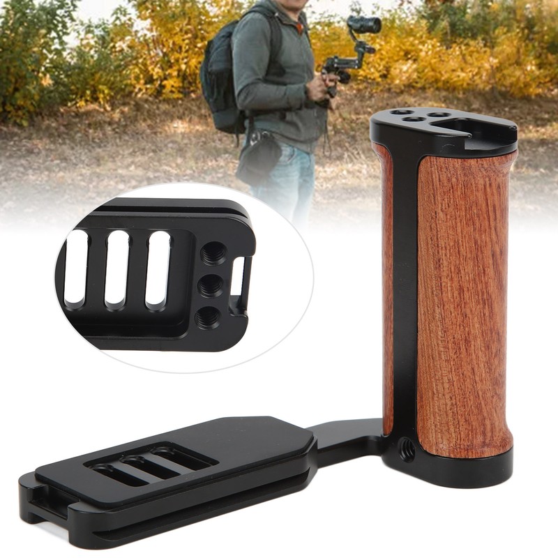 Universal L Shaped Quick Release Wooden Side Handle Stabilizer Quick