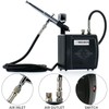 MEEDEN Airbrush Kit with Air Compressor, Dual Action Air Brush
