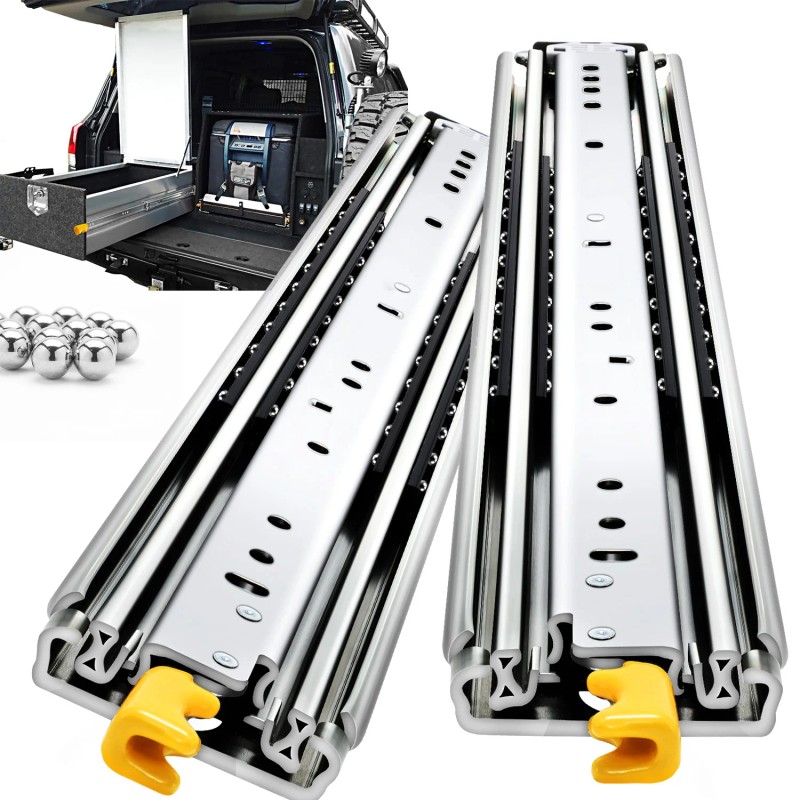 YENUO 1 Pair Heavy Duty Locking Drawer Slides 500 Lbs