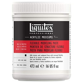 Liquitex 8916 Professional Flexible Modeling Paste Medium, 16-oz, 16 oz, White