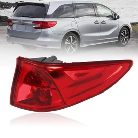 SUPAPRO Rear Bumper Taillights Suitable Fit for 2018-2024 Honda Odyssey RH Replacement OE Model Red Brake Lamps with Bulb and Wiring Harness Kit