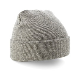 Beechfield Original Cuffed Beanie Colour=Heather Grey Size=O/S