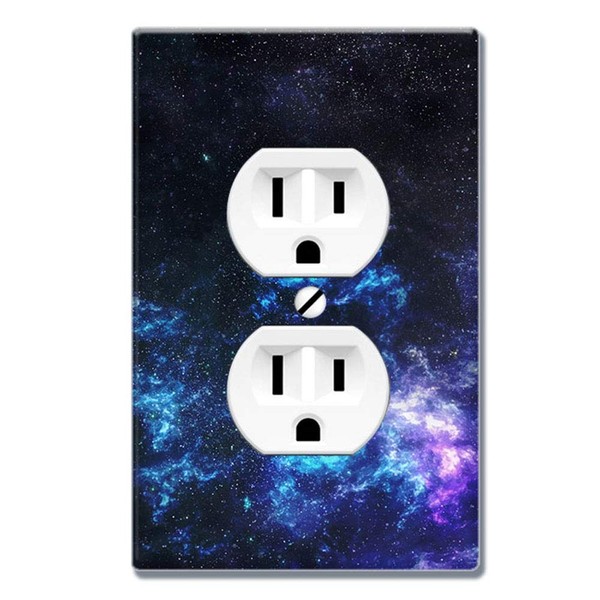 WIRESTER Duplex Outlet Cover Wall Plate/Switch Plate - Galaxy Star