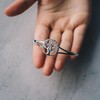 Philip Jones Silver Plated Tree of Life Bangle Created with
