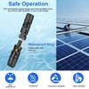 Solar Panel Connectors, 12 Pair Male/Female Solar Plugs, IP67 Waterproof