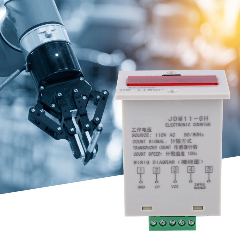 JDM11-6H Electronic Counter 6 Digits LED Digital Display Counter Relay