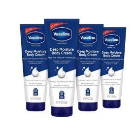 Vaseline Intensive Care Body Cream Deep Moisture 4 pk with Healing Petroleum