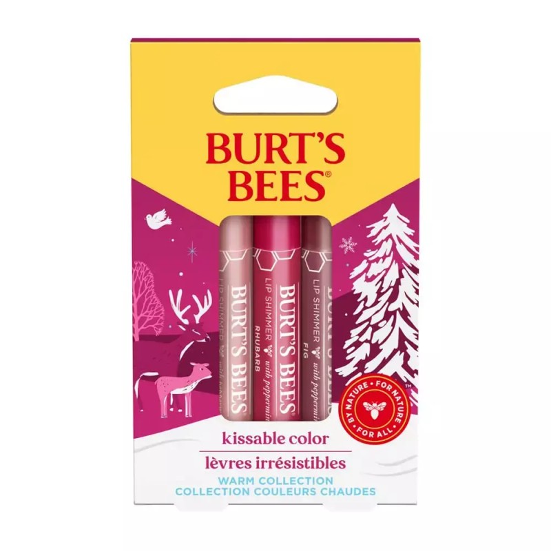 Burts Bees 버츠비 키스 가능한 컬러 웜 선물 세트 1EA