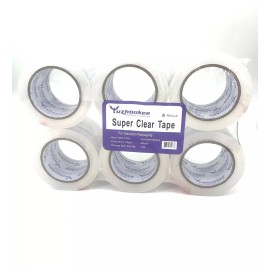 yuzhoukee Packing Tape 24 Rolls 110 Yards 3in 2Mil CrystalClear Carton Sealing Tapes