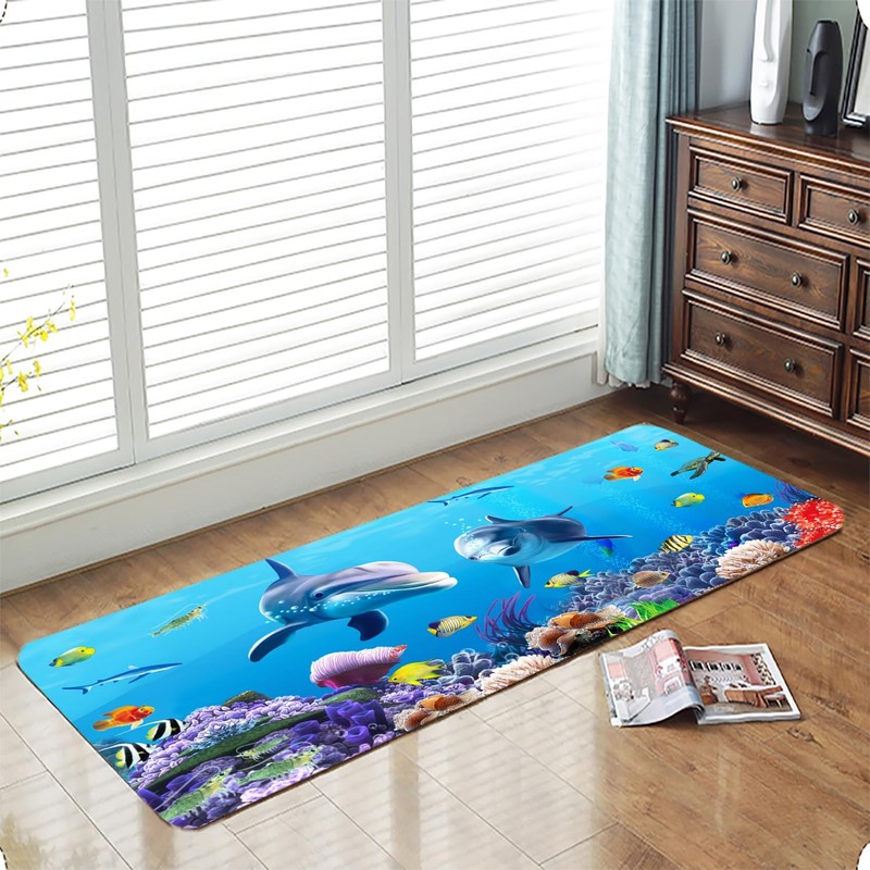 LYFANS Bathroom Uses Absorbent Non Slip Bath Mats, Kitchen Floor