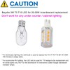 BAYSHE T10 Wedge Base LED Light Bulb 3watt Equivalent to