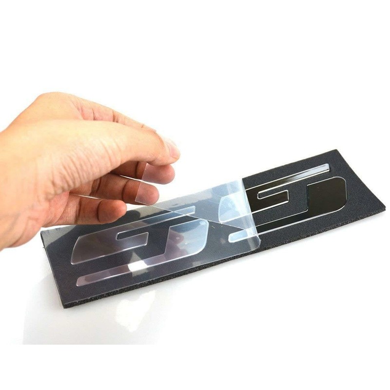 3Pcs SS Emblems Car Badge Nameplate 3D Logo Replacement for