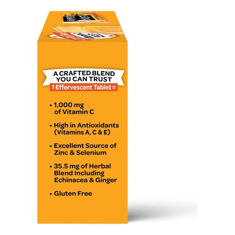 Tabletas Efervescentes Airborne De 1000 Mg De Vitamina C Con