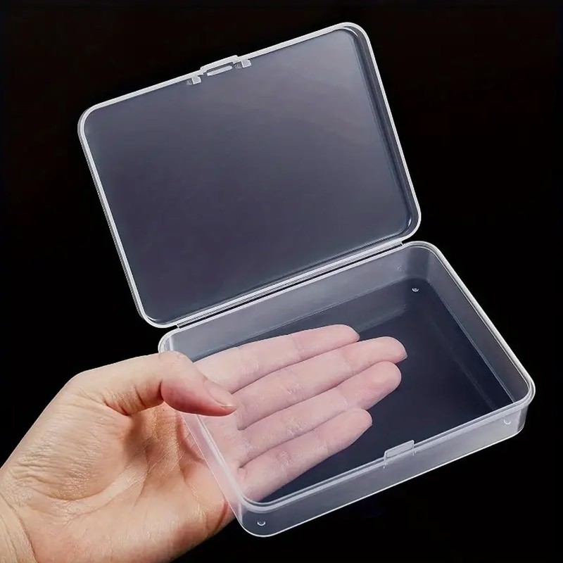 AIMALL 11.5cm Transparent PP Plastic Rectangular Storage Box, Small Parts