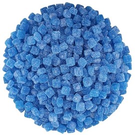 Sour Chewy Cubes Gummy In Jar (2 LB) (Blue-Raspberry)