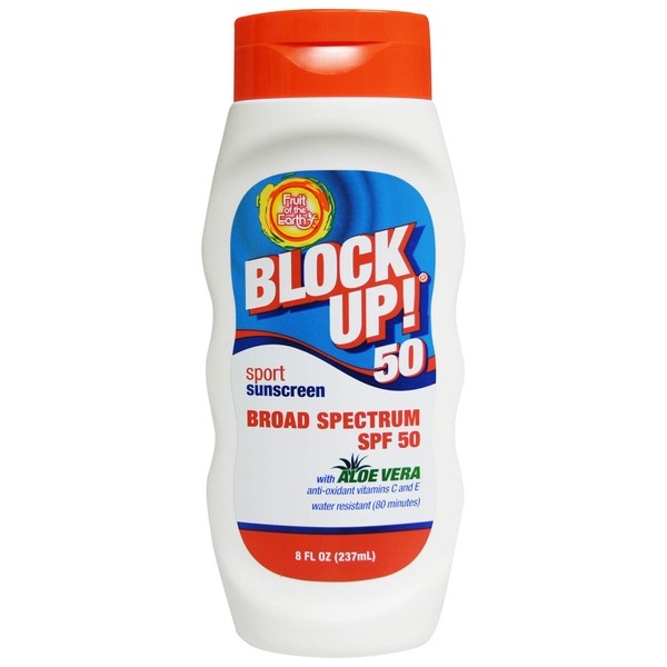 Block Up! Sunscreen SPF 50 Sport Lotion 8 OZ