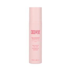 Coco & Eve Daily Radiance Primer SPF50 Sunscreen. Tinted Primer with SPF 50 for Sunscreen Protection Against UVA UVB. Antioxidants, Niacinamide for Radiant Skin and Healthy Glow. (50 ml)