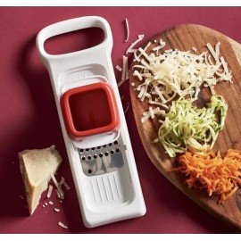 Tupperware Speedy Mandoline Food Grater Non-Electric White & Red New Sale
