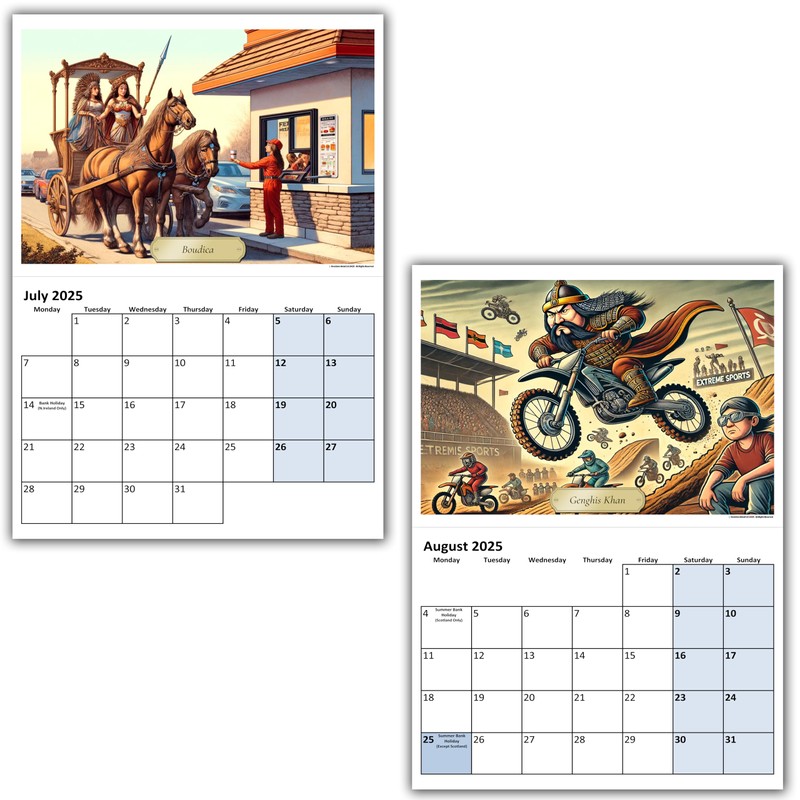 A5 Wall Calendar - Choice Of Designs And Sizes -