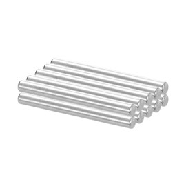 PATIKIL 304 Stainless Steel Dowel Pin 4x50 mm (5/35" Dia), 10 Pcs Hardened Metal Dowel Pins Bunk Bed Pegs Pin Replacement Hardware for Shelf Furniture Assembly DIY