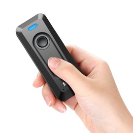 Eyoyo Barcode Reader, QR Code Reader, Wireless, Small Clip-on Barcode Scanner, Compatible with Both Wired and Wireless, USB 2.4 GHz, Bluetooth Compatible, 1D, 2D, QR Barcode Reading, High Speed