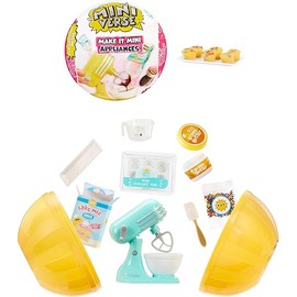 MGA's Miniverse - Make It Mini Appliances Series 2 Mini Collectibles, Mystery Blind Pack, DIY, Crafts, Resin Play, Kitchen Replica Food, NOT Edible, Collectors, 8+