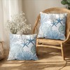 Wnoesat Coastal Outdoor Pillow Covers 18x18 Set of 2 Nautical