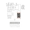PATIKIL 10pcs Common Cathode 7 Segment 10 Pin 1 Bit
