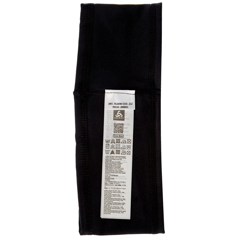 Odlo Polyknit Light Eco Unisex Headband, Black