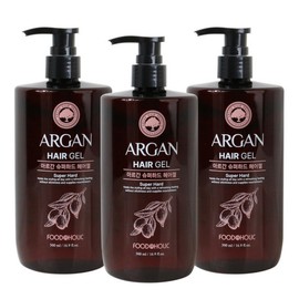 (3ea) Foodaholic Argan Super Hard Hair Gel 500ml / (3개)푸드어홀릭 아르간 슈퍼하드 헤어젤 500ml