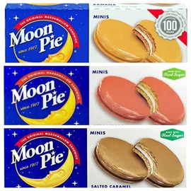 Generic Moon Pie - Banana Strawberry Salted Caramel 6 pies per box 18 pies total