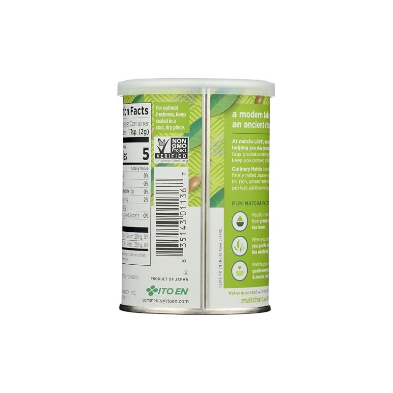 Matcha Love Culinary Matcha Powder - Finely Milled Green Tea