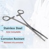 KKT Stainless Steel Heavy Duty Hemostat Straight,Full Serrated, Ratcheted Lock