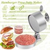 HTT Global Burger Press with 100 Wax Discs, Aluminium Hamburger