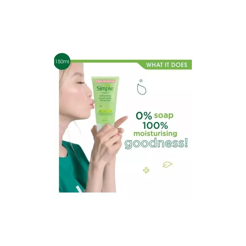 Simple Gel Refrescante De Limpieza Facial Simple 150ml