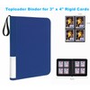 128Pockets Toploader Binder Holds Top Loaders, 4-Pocket Top Loaders Binder