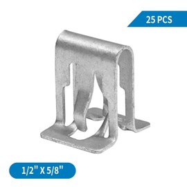 25 PCS Interior Trim Clips Aluminium Moulding Fastener Clips Rivet Push Clips Kit Replaces # 15748479 1/2" X 5/8" Compatible with 1994-2017 GM Cars & Trucks