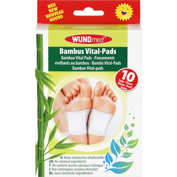 Bamboo Plasters Vital Pads Detoxification and Vitalisation Pack of 10