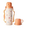 Bruno BHK255 Light 2-Way Kids Bottle, Water Bottle, Flower Orange