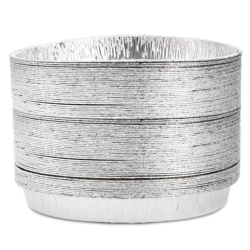 Frcctre 45 Pack 13 Inch Round Aluminum Foil Pans, Heavy