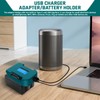 2 Pack USB Charger Adapterfor Makita 18V Battery,Battery Holders,Belt Clip