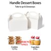 Happyhiram 50 Pcs Party Treat Boxes - White, 6 Inch