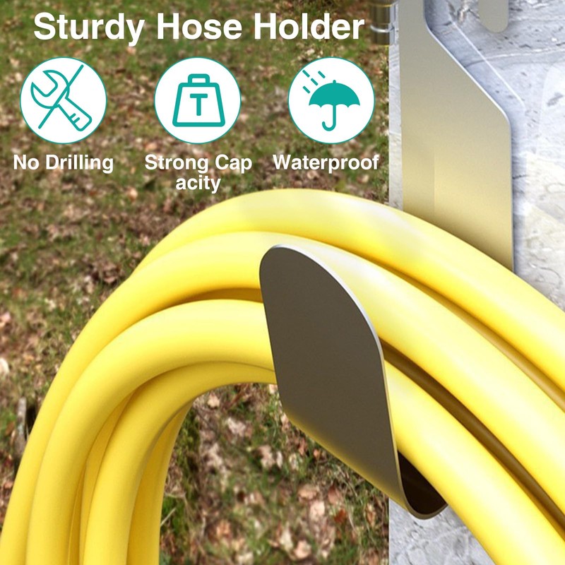 XFSRG Hose Holder Stainless Steel Wall Mount for Garden Hose