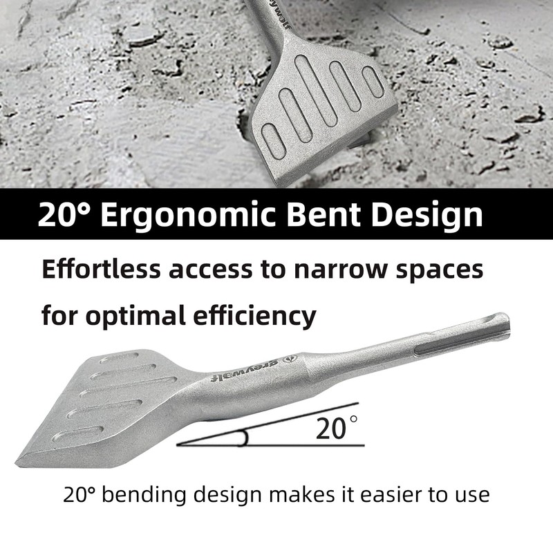 Greywolf SDS Plus Chisel Drill Bit, 3 Inch 20° Crank