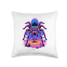 Multiple Exposure Art Tarantula Spider Tarantulas Throw Pillow