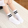 Auranso Kids Socks 9 Pairs Girls White Sports Mid-calf Crew
