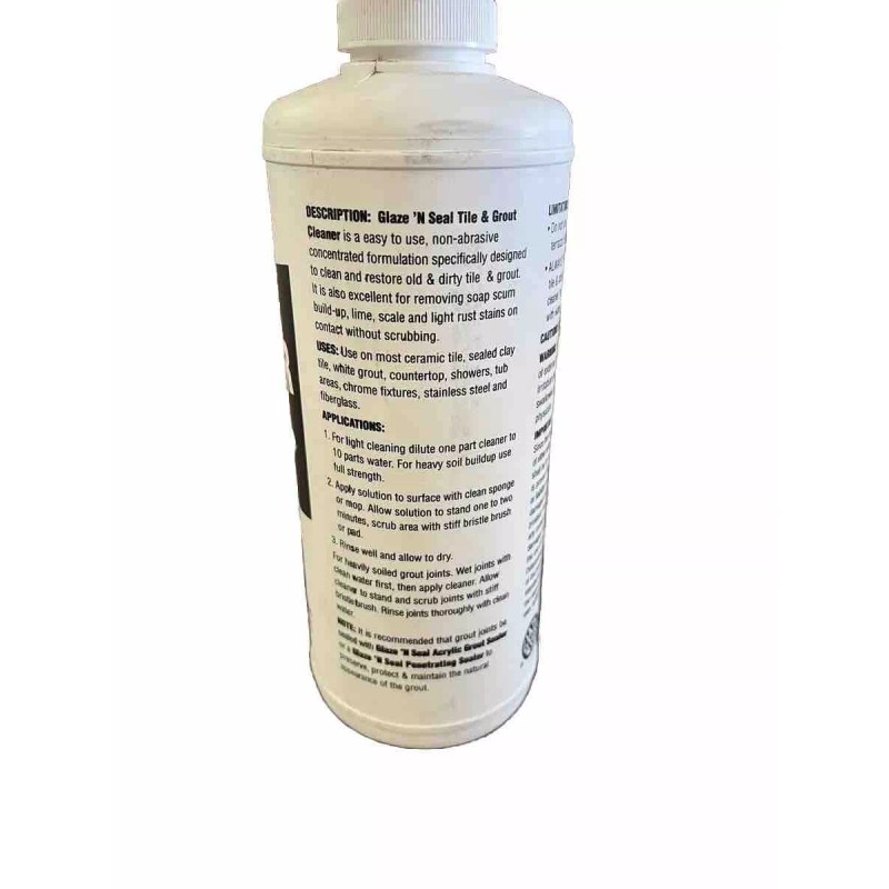 Glaze N Seal Tile And Grout Cleaner 32 Oz Shower,